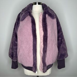 UGG Augusta Sherpa Jacket Purple